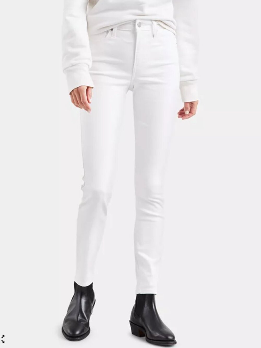 Levi's Women's 721 High-Rise Stretch Skinny Jeans White